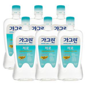 동아제약 가그린 제로 750ml 6개