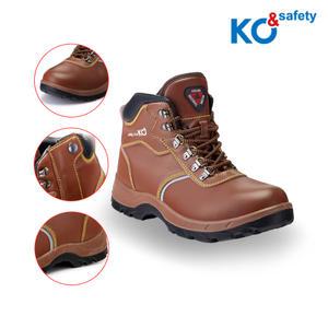 코오롱글로벌 KG-611 안전화 6인치 경량 방수 지퍼 가죽 인젝션 발편한 가벼운 볼넓은