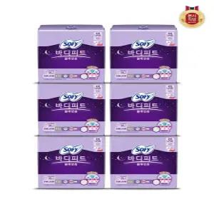 [쏘피]바디피트 볼록맞춤 오버나이트 12P x 6팩