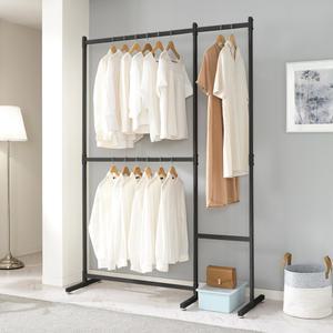KM-T6844 스틸 2단행거 와이드 1400 옷걸이 행거 스탠드 철제 옷장 드레스룸 원룸 미니 튼튼한 조립식