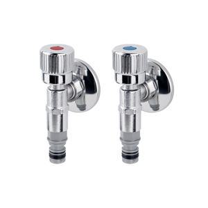 두진바스 슬림 세탁기 전용 수도꼭지 세탁수전 I자타입 온냉수 세트 DF71SET, 1개