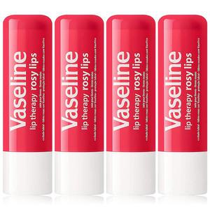 바세린 립 테라피 로지 립스 4.8g x 4개