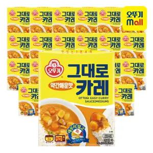 [본사직영] 오뚜기 그대로카레 약간매운맛 200g, 24개