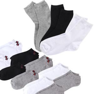 국산 발목 중목 양말 7켤레 남자 여자 학생 흰 양말 패션 무지 흰색 검정 회색