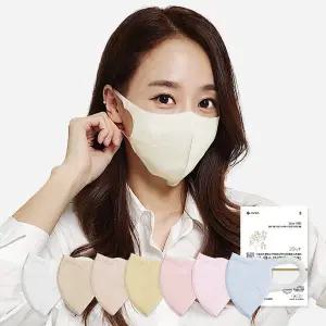[시노텍스] ePTFE 프리미엄 라이트 컬러 100매 귀편한 숨쉬기편한 새부리형 마스크