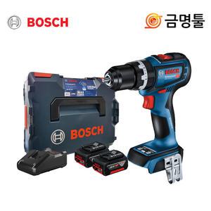 보쉬 GSB18V-90C 충전햄머드릴 18V 5.0AH 2팩 BL모터 13mm 메탈척 64Nm 드릴 함마기능