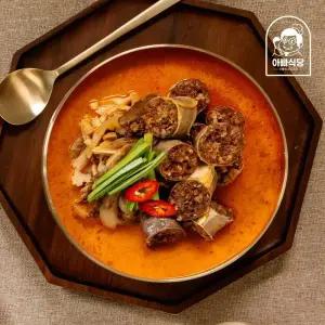 단독구매불가) 잡내 없이 정갈한 맛 황기사골 얼큰순대국 600g 1팩