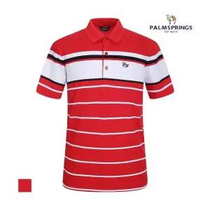 [팜스프링스] 남성 컬러 배색 카라 반팔티셔츠_STSM222185