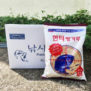 낚시여행 헌터 빵가루 한박스 1box 12입 벵에돔 집어제 경단 미끼