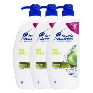 헤드앤숄더 애플프레쉬 샴푸 850ml x3