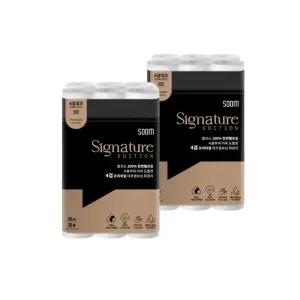 숨 시그니처 에디션 4겹 두루마리 화장지 30M 30롤 2팩 휴지