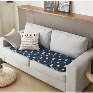 더안 양면 트리네이비 3인용 전기방석 50x140cm 손세탁 과열방지 쇼파전기매트