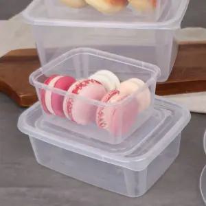 투명 사각 용기 일회용 밀폐 죽 반찬 포장 omg 0.5L 50개