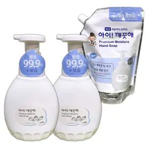아이깨끗해 핸드워시 450mlx2 +리필600ml 힐링코튼