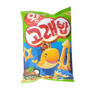 오리온 왕고래밥 볶음양념맛 118g x 3개 봉지과자 바삭한 고소한맛 대용량과자 과자대량구매