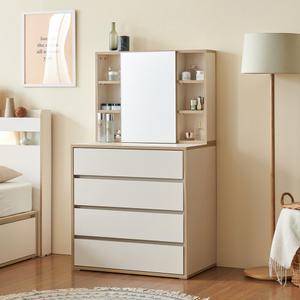 마지오 수납거울 4단 서랍장 800 화장대 세트