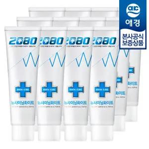 [애경] 2080 뉴샤이닝 화이트 베이직 치약 120g x12개