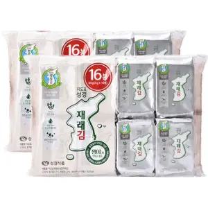 식탁김 김 재래 지도표 성경김 4g x 16봉입 2세트