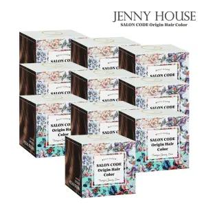제니하우스 시즌3 살롱코드 오리진 헤어 컬러 염색약 (모카브라운) 10개