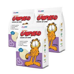 [3개세트] 가필드 고양이모래 보라(굵은 입자) 4.55kg 카사바모래