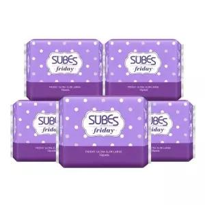 생리대 프라이데이 울트라슬림 대형 12P x5팩