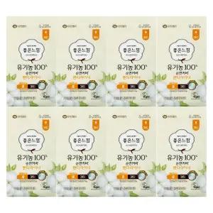 좋은느낌 유기농순면 라이너 롱 36개 x 8개