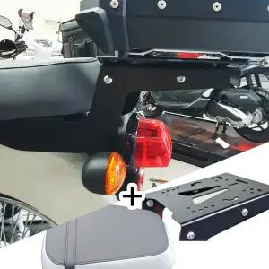 혼다 슈퍼커브110 21년부터 탑박스 브라켓 2인승용 알존+순정 리어 텐덤 시트