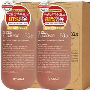 바이아우어 블랙비어 81 탈모샴푸 1020ml, 2개