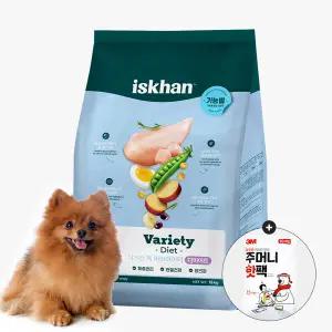 이즈칸 강아지 버라이어티 다이어트사료 15kg + 3M핫팩 1개