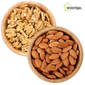 호두 1kg＋구운 아몬드 1kg 견과류 피칸 캐슈넛 마카다미아 피스타치오 구운 볶음 땅콩