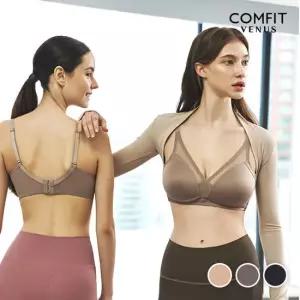 [컴핏비너스] 데일리 솔리드 노와이어 보정 브라  A~F컵 3컬러(YSETB017)