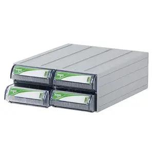 투명 플라스틱서랍장 더블 2단서랍 정리함 W27D54D