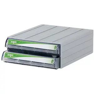 투명 플라스틱서랍장 중형 와이드 2단정리함 W27D54E