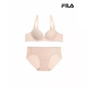 [하프클럽/휠라 언더웨어]에센셜 베이직 스킨 브라 팬티 세트 (FI4BAF1644FSKN_