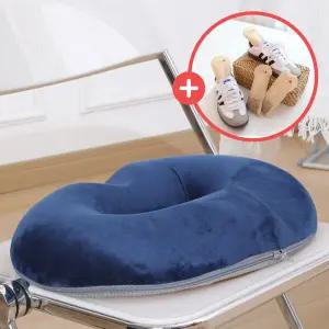 치질방석 꼬리뼈 전립선  메모리폼 애플방석_네이비