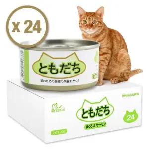 굿프랜드 도모다찌 고양이캔 참치+연어 80G 24개1BOX