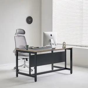 [티에스퍼니처] TS-03 LPM 가림막 철재책상 타공 데스크책상 1600x800