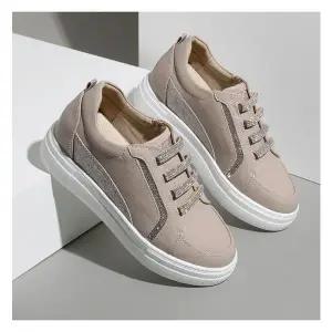 [잭앤질] 발등밴딩 포인트 소가죽 스니커즈(JC3Z589)