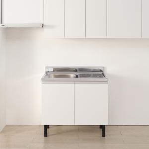 싱크대 소형 미니 주방 원룸 사무실 개수대 가스대 하부장 900