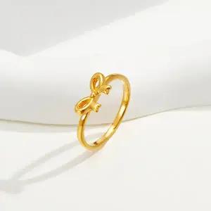 [한국표준금거래소] 24K 순금 반지 99.9 발레코어 덜스 리본 실 반지