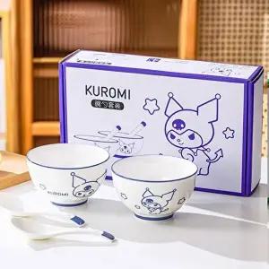 산리오 쿠로미 도자기 수저 선물세트_WFFHNWP