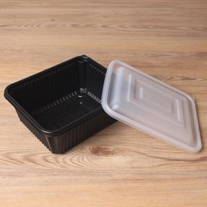 [기타]일회용찜용기 JH 미니사각찜 23199 블랙 200세트 포장 배달 탕용기