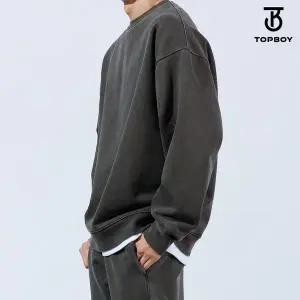 [탑보이]헤비듀티 피그먼트 오버핏 맨투맨  TOP135 _P375001766