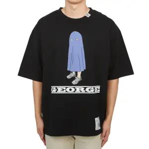 메종미하라야스히로 남성 반팔티셔츠 A12TS683 BLACK