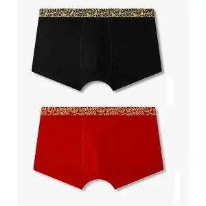 [EMPORIO ARMANI](강남점)남성 로고 패턴 자카드 밴딩 드로즈 2종 SET(0814312057,0814312059)