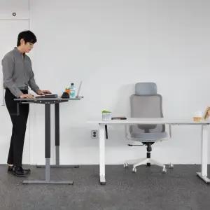 [4결제단쿠폰]제닉스 제로드 스탠다드 모션데스크 전동EL 1600