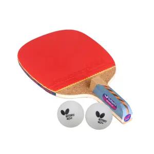 버터플라이 NAKAMA LD 펜홀더 탁구 라켓 + 탁구공 2개 + 케이스 1개