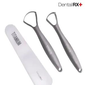 [2개세트] 덴탈RX 반영구 티타늄 혀클리너 백태 설태 제거