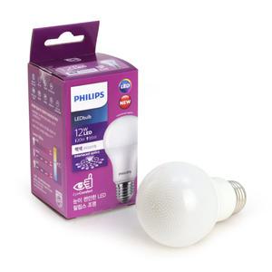 필립스 LED전구 12W 주백색(4000k) 아이보리빛