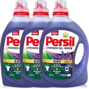 퍼실 딥클린 파워젤 액상세제 라벤더 일반용 본품 2.7L 3개